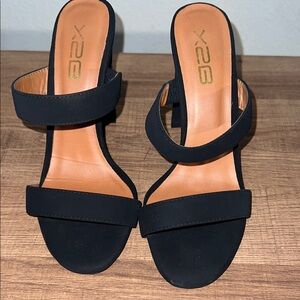 X2B Black Women's Heels
